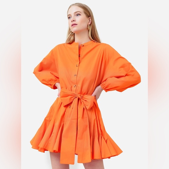 NWT Rhode Orange Emma Dress Size Medium - Picture 1 of 12